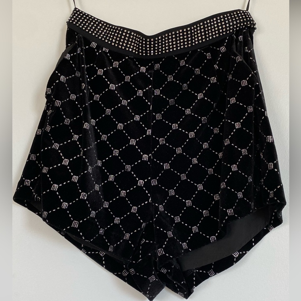 Black Embellish Short